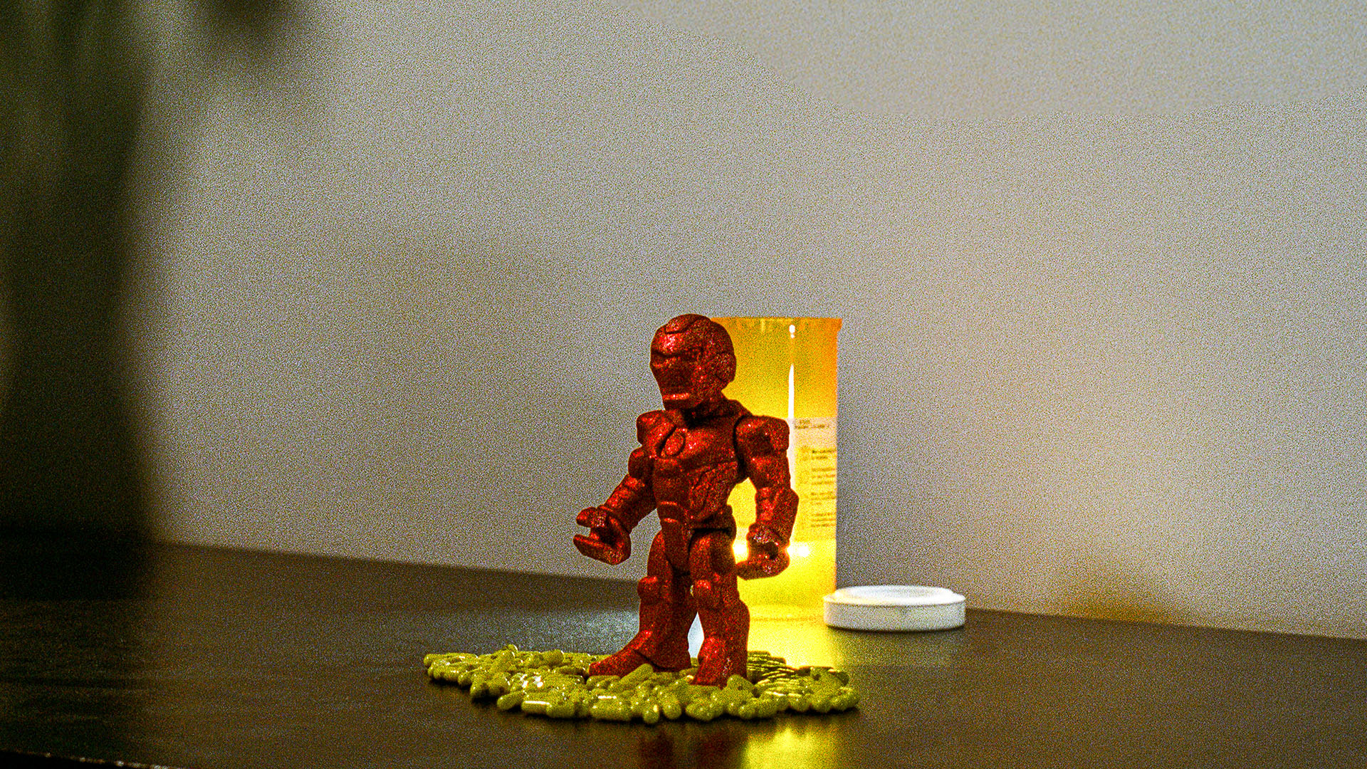 Action hero with antidepressants.